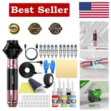 Wormhole Wireless Tattoo Gun Kit - 1,050mAh Battery & Professional Accessories