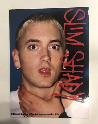 EMINEM Slim Shady 8-Mile Dr Dre 2-1/2”x3-1/2” Rare STICKER