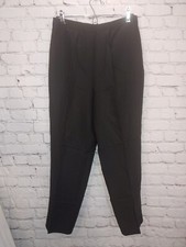 Vintage Women's Size Small 6 Black Linen Blend Pants