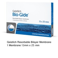 Dental Geistlich Bio-Gide Resorbable Bilayer Membrane 13 X 25mm Fast Ship 
