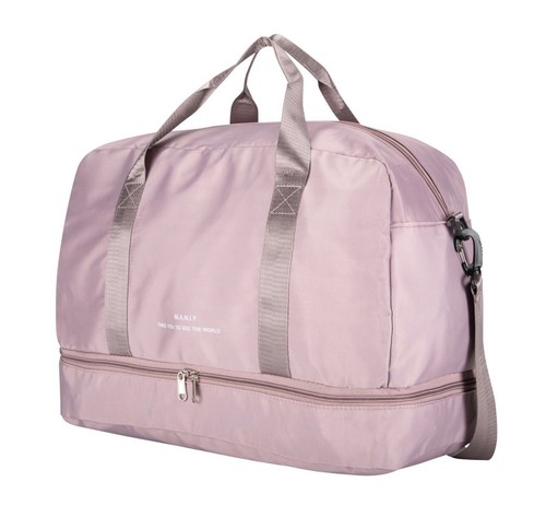 Women & Men Duffle ,Holdall Bag For Yoga ,Holiday, Gym Weekend Travel (Pink) - Picture 7 of 11