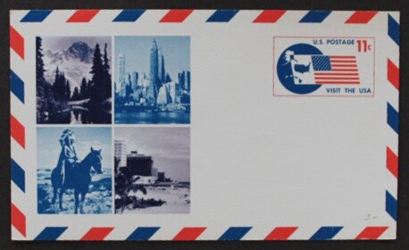 SC53 UNITED STATES 1966 Postal card for international use unused scott UXC5 - Picture 1 of 2