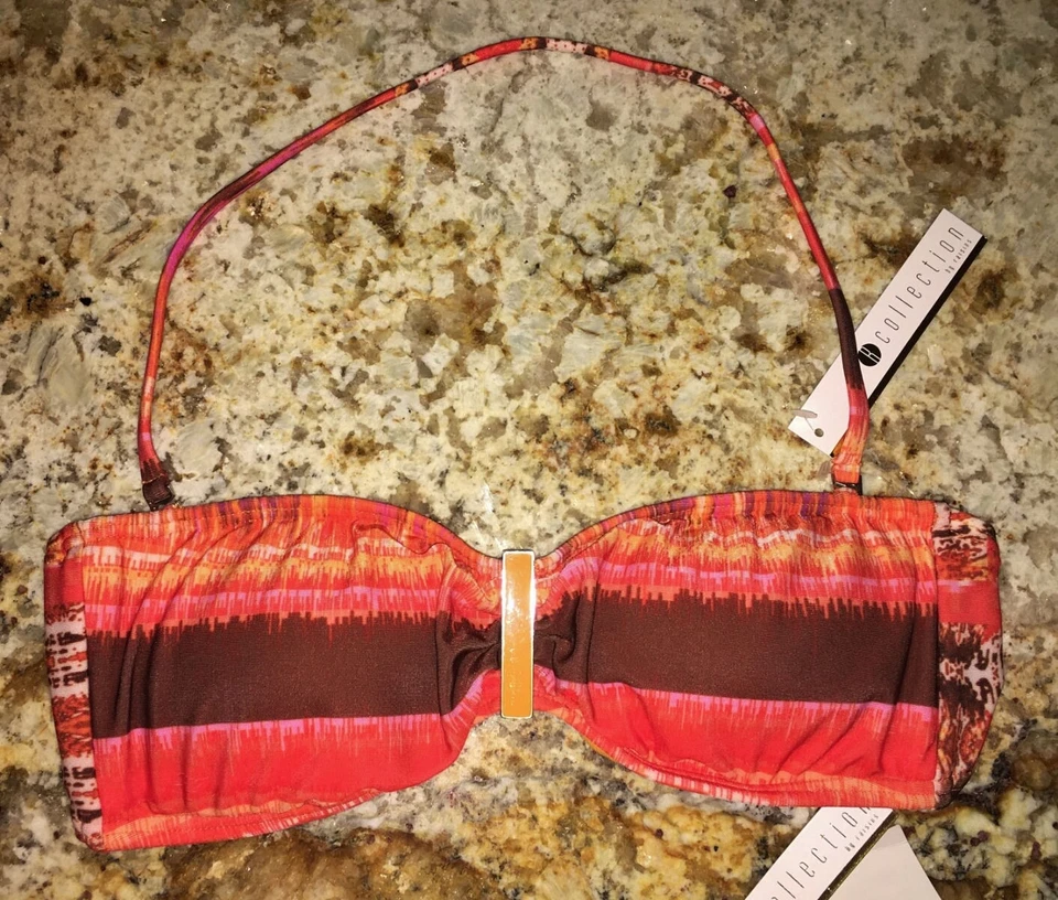 RAISINS R Collection Bandeau Top Low Rise Samba Pant Bikini Swim Suit NEW Jrs S - Image 2 of 4