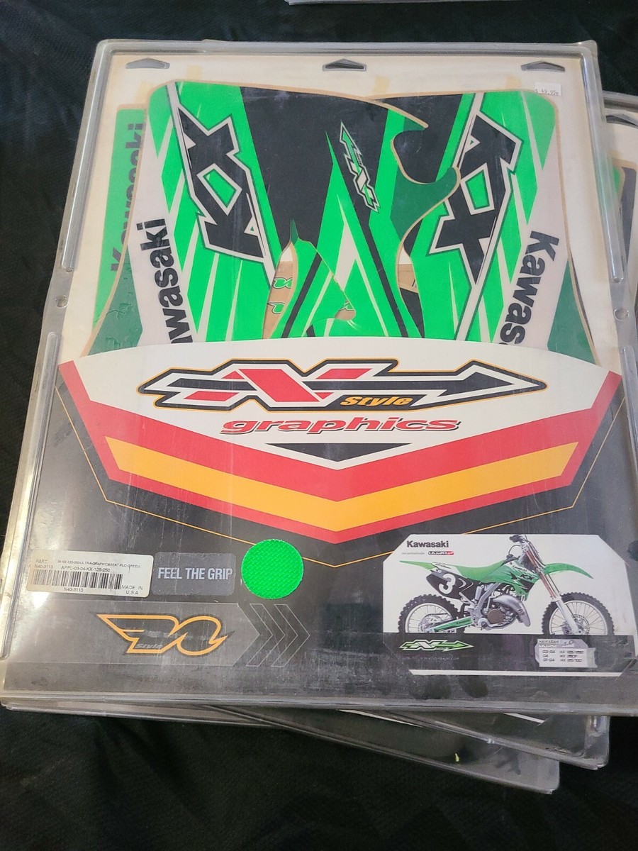 N-Style Graphic Decal Kit Kawasaki 03-04 Kx125 Kx250 N40-3113 for