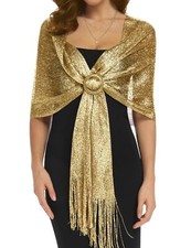 Gold Shawl Gold Shawls for Evening Dresses Gold Scarf for Women Gold Shawls a...