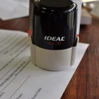 Ideal 400R Unmounted Customized Self Ink Rubber Insert Only - Stamp Size 1-5/8"