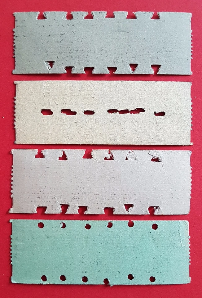 4 x alte Dutzendkarte Eintrittskarte für Seebäder Staaken BERLIN ( 19310 - Bild 2 von 2