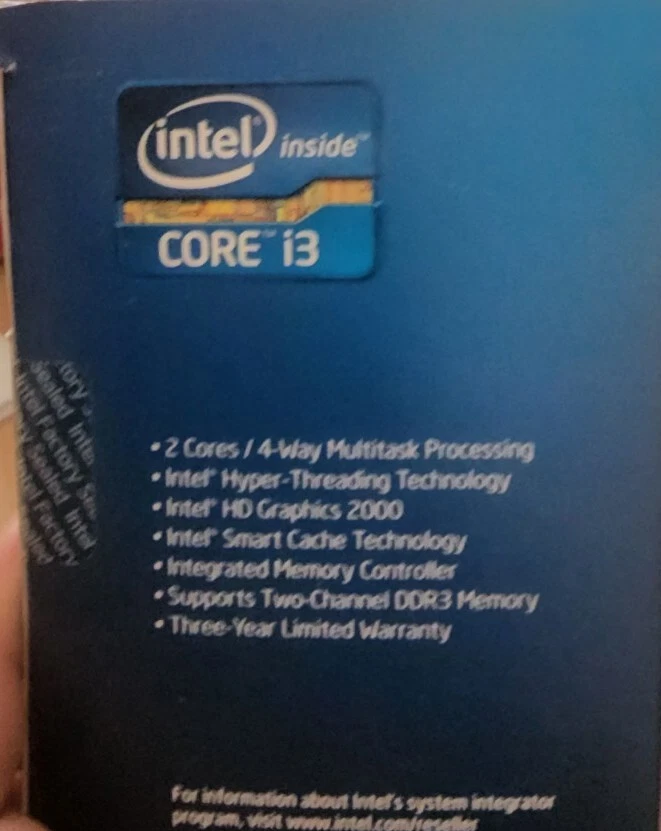 Intel BX80623I32100 SR05C Core i3-2100 Processor 3M Cache, 3.10 GHz NEW RETAIL - Image 3 of 3