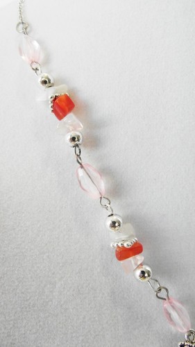 ICON PINK MULTIKRISTALL EMAILLE SCHMETTERLING DANDLE HALSKETTE & OHRRINGE SCHMUCK SET - Bild 5 von 6