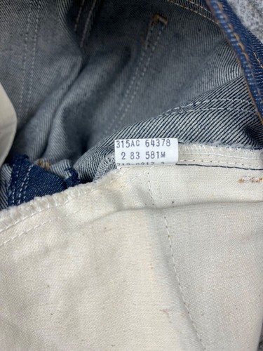 Vintage Levis 719-0217 Student Jeans 26x29 Dark Wash Straight Leg NOS - 第 8/16 張圖片