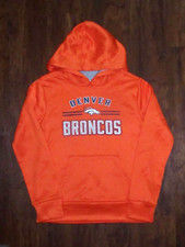 NFL Denver Bronco Girls Hoodie Sweatshirt Team Apparel Size L 10/12 NWOT