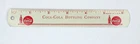 Vintage Original Coca-Cola Bottling Company Metal 6" Ruler.  Made in U.S.A.