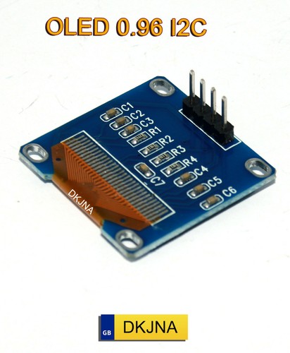 0.96 OLED 128X64 I2C White/Blue/Yellow SSD1306 Display Arduino ESP8266 ESP32 - Picture 6 of 12