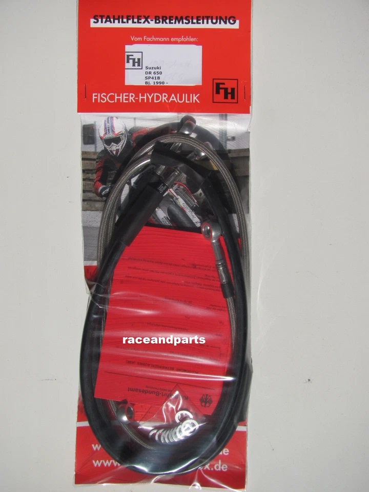 Stahlflex DR650 DR 650 R/RS/RSE SP44B Bremsleitungen Vorn+Hinten kunststoff ABE