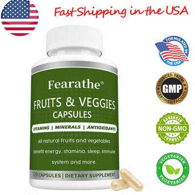 Fruits & Veggies Capsules Supports Healthy Energy Levels Endurance Immune Health