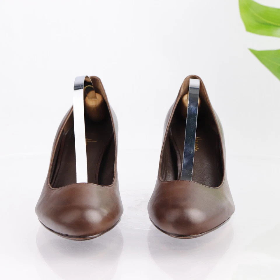 Zapato de vestir Cole Haan para mujer Air Talia Pump talla 7 cuero marrón tacón de gatito 60 mm Foto 2 de 4