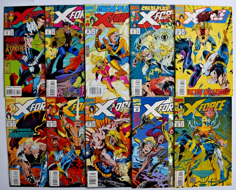 X-FORCE (1991) 101 ISSUE COMIC RUN #1-99 (2 COPIES #22) & 50 VARIANT MARVEL - Image 4 of 4