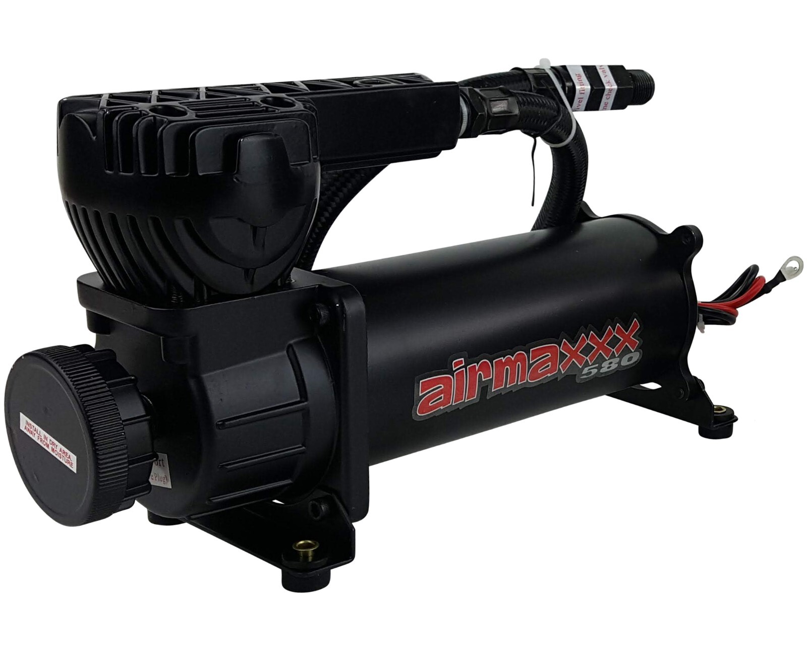 airmaxxx Black 580 Air Compressor Kit w/120-150 Switch & Wiring – Air Ride