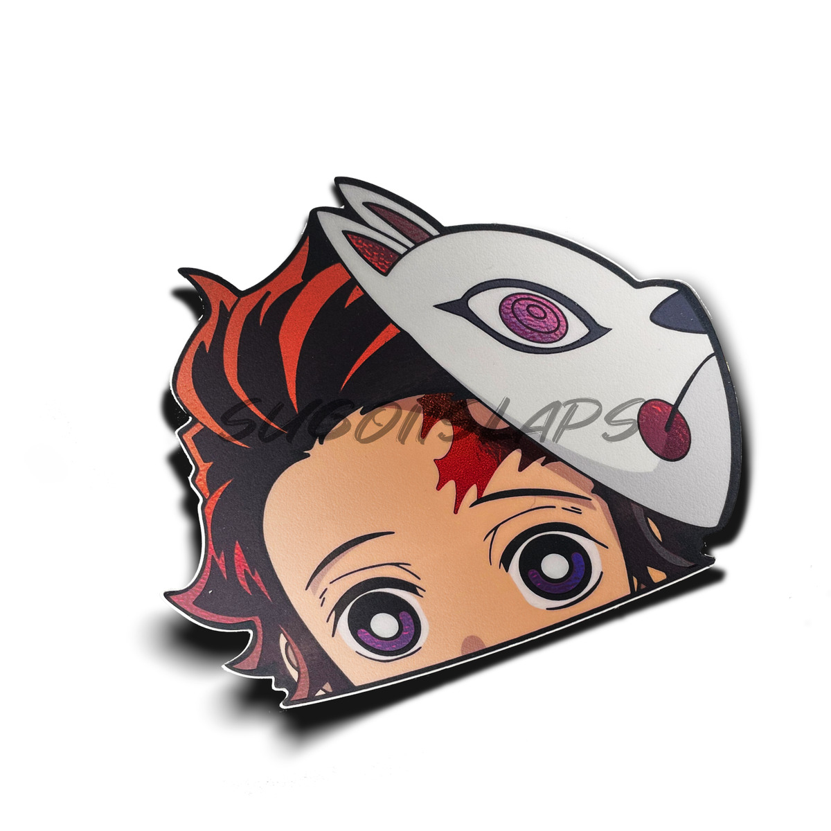 Chibi Demon Tanjiro Vinyl Sticker