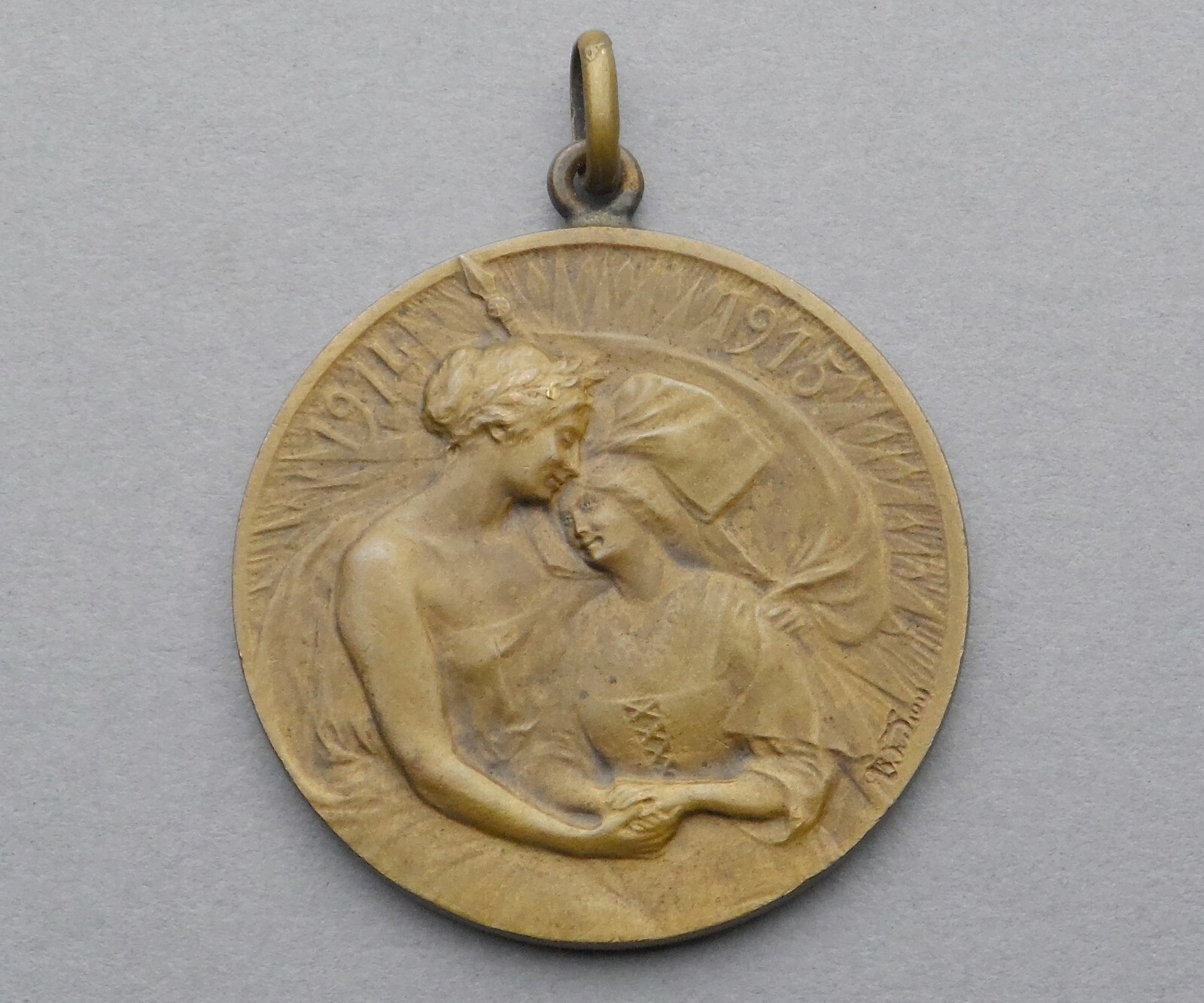 O5O) MÉDAILLE MILITAIRE valeur 1870 guerre 1914 1918 WW1 french medal