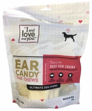 I And Love and You Ear Candy Beef Ear Chews Ultimate Dog Treats 5ct Bag(B5)
