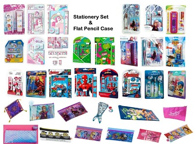 5-teiliges Schreibwaren-Set & flaches Federmäppchen Kinder Mädchen & Jungen Schulanfang Geschenk