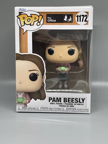 Funko Pop TV #1172 Pam Beesly With Tea Pot Note Gift The Office In Hand