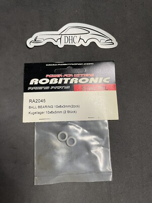 Robitronic Scalpel Vintage RC Car Part # RA2045 Ball Bearings 10x6x3mm (2pcs)
