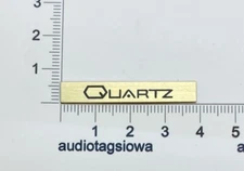 Technics SL-J2 Quartz Turntable Badge Custom Made Gold Aluminum 