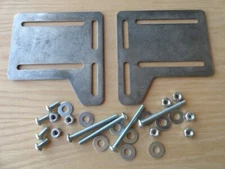Bed Frame Headboard, Footboard, Rail Bracket Modification Plates + ALL Hardware 