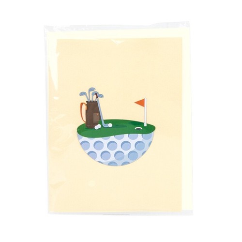 Golf 3D Popup Greeting Card,Sports Birthday Cards,Gift Cards with Envelope - Picture 4 of 8