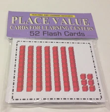 Place Value- Cards for Learning Center 52 Cards- math Teaching supplies
