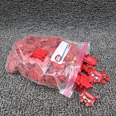 Morsettitalia EURO 4 Red Din Rail Contact Block 750V, 4MM.  Bag of 157