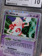 🌀Perfect Swirl🌀 Mr. Mime EX 110/112 FireRed LeafGreen CGC 10