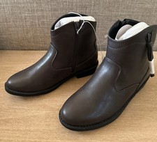 Gap Girls Brown Ankle Western Boots Fall Winter Size 3 NWT