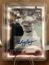 2025 Topps Chrome Auto #RA-MG Mickey Gasper RC Red Sox