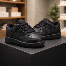 TODDLER BABY NIKE DUNK LOW TD BLACK/BLACK FB9107 009 SIZE 4C