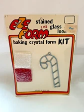 Vintage EZE Form Kit Baking Crystal Form Kit Christmas Ornament Candy Cane