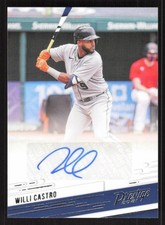 2021 PANINI CHRONICLES WILLI CASTRO PR-WC  PRESTIGE AUTOGRAPHS DETROIT TIGERS