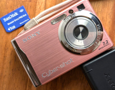 Japanese only N MINT Sony Cyber-shot DSC-W80 Digital Camera 7.2MP