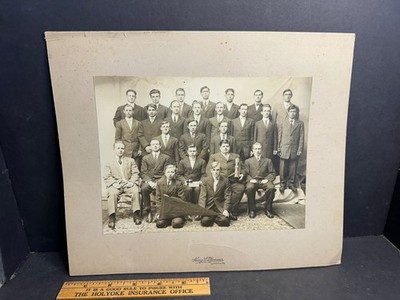 Large Group Photo Literati Club, Bates College?, Lewiston ME, Circa 1900, 12x10''