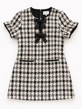 NWT Mable Bow Tweed Mini Dress Large | Gossip Girl Old Money Coquette Valentino