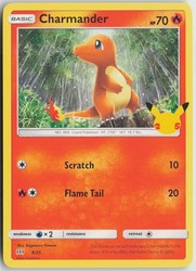 Charmander 009/025 McDonald's 25th Anniversary Holo Promo