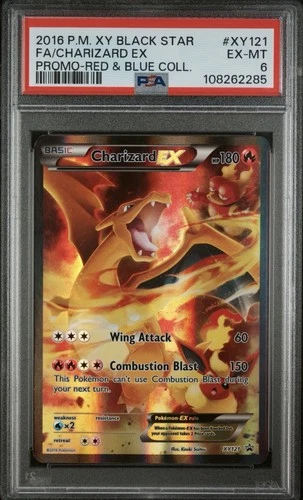 Pokémon Charizard EX XY Black Star Promo Holo #XY121 PSA 6 2016