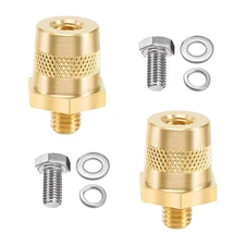 2 PCS Battery Terminal Connectors Set, Auto Battery Post Terminals Adapters (...