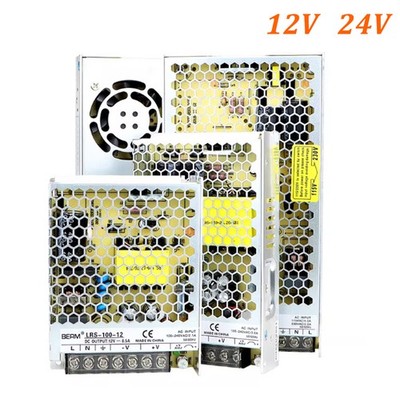 LRS Serie Schaltnetzteil 24V 12V LED Licht DC High-Power Trafo 220V