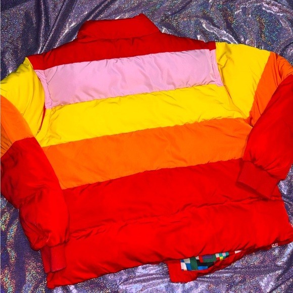 LEGO Puffer Jacket Size Medium Multicolor Zip Fro… - image 6