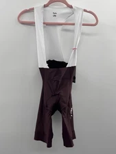 Rapha Core Bib Shorts Men's XS Mahogany White Seamless Cycling Performance NWT