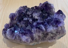 12 naturalnych fioletowych klastrów ametystowych kwarc kryształ górski druz kamień 3kg stei szlachetna