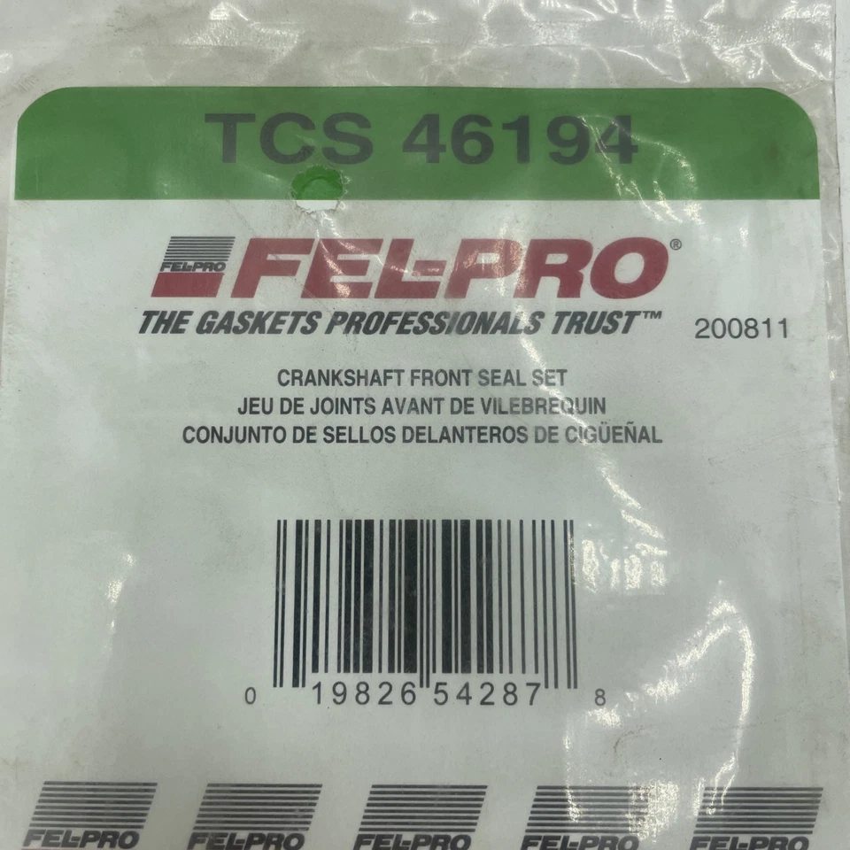 Kit de sellado del cigüeñal del motor Fel-Pro TCS 46194 Chrysler 3,8 L, 3,5 L, 3,3 L Foto 3 de 4